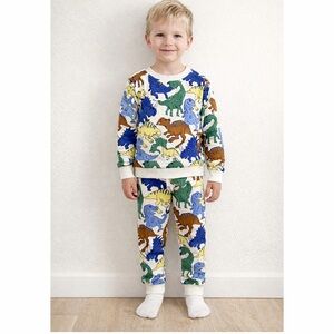 H&M Dinosaur Sweatshirt & Jogger Set 5T Boys Dino Outfit